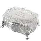 Personalised Small Antique Trinket Box-Free Laser Engraving-Ideal Birthday Gift 