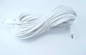 Cable USB 2.0 de alta velocidad blanco de 30 pies de largo OMNIHIL funciona con cámara Geeni Baby - Imagen 1 de 4