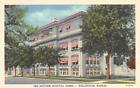 Wellington, Ks Kansas  Hatcher Hospital Clinic  Ca1940's Curteich Linen Postcard