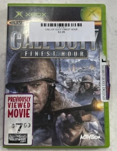 Call of Duty Finest Hour - Original Microsoft Xbox - Complete CIB - Very Good - Picture 1 of 4
