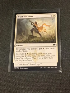Magic the Gathering Kaldheim Warhorn Blast - Picture 1 of 2