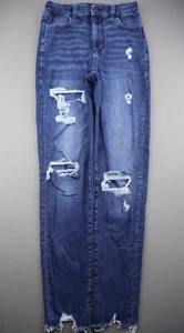 American Eagle Curvy Jegging-Damenjeans höchster Bund roher Saum Größe 0 - Bild 1 von 12