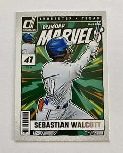Sebastian Walcott - 2024 Panini Donruss Diamond Marvels #18 - Texas Rangers - Picture 1 of 2