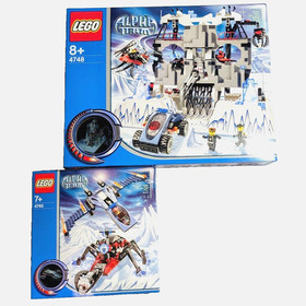 LEGO Alpha Team Set 4748 Ogel's Mountain Fortress 4745 Blue Eagle versus Snow
