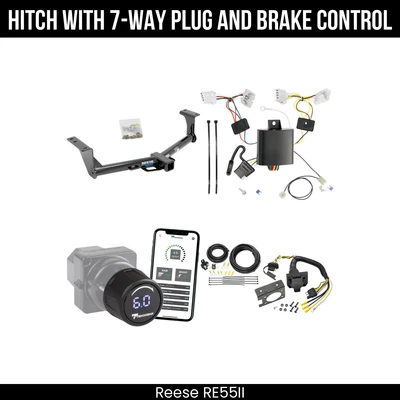 Paquete de remolque enganche + control de freno para 15-24 Nissan Murano todos los modelos receptor de remolque de 2" Foto 1 de 4