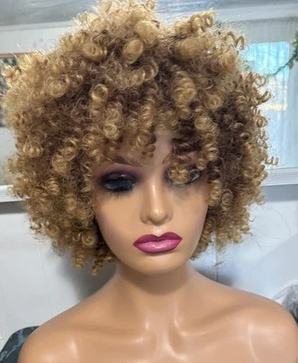 Afro Kinky Curly Short Wig Synthetic Ombré30/27 - Image 1 of 4