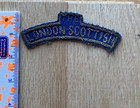 Great Britain  The London Scottish Bullion Tab Arc Scroll patch   Theater made
