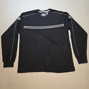 Vintage Jungen Jugend Large Point Zero Langarm schwarz gestreiftes Shirt Y2K Grunge - Bild 1 von 8