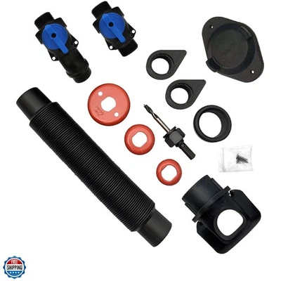 Hágalo usted mismo Desviador de barril de lluvia y kit de piezas - Sistema de recolección de agua para convertir C... Foto 1 de 4