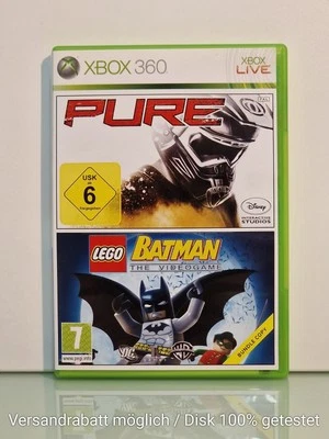 Pure & Lego Batman Bundle Copy Zustand sehr gut CIB OVP Microsoft Xbox360 2009 - Bild 1 von 4