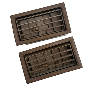 84-89 Toyota Pickup Truck 4Runner Center Dash Pad Vents OEM Trim Bezel BROWN - Image 1 of 3