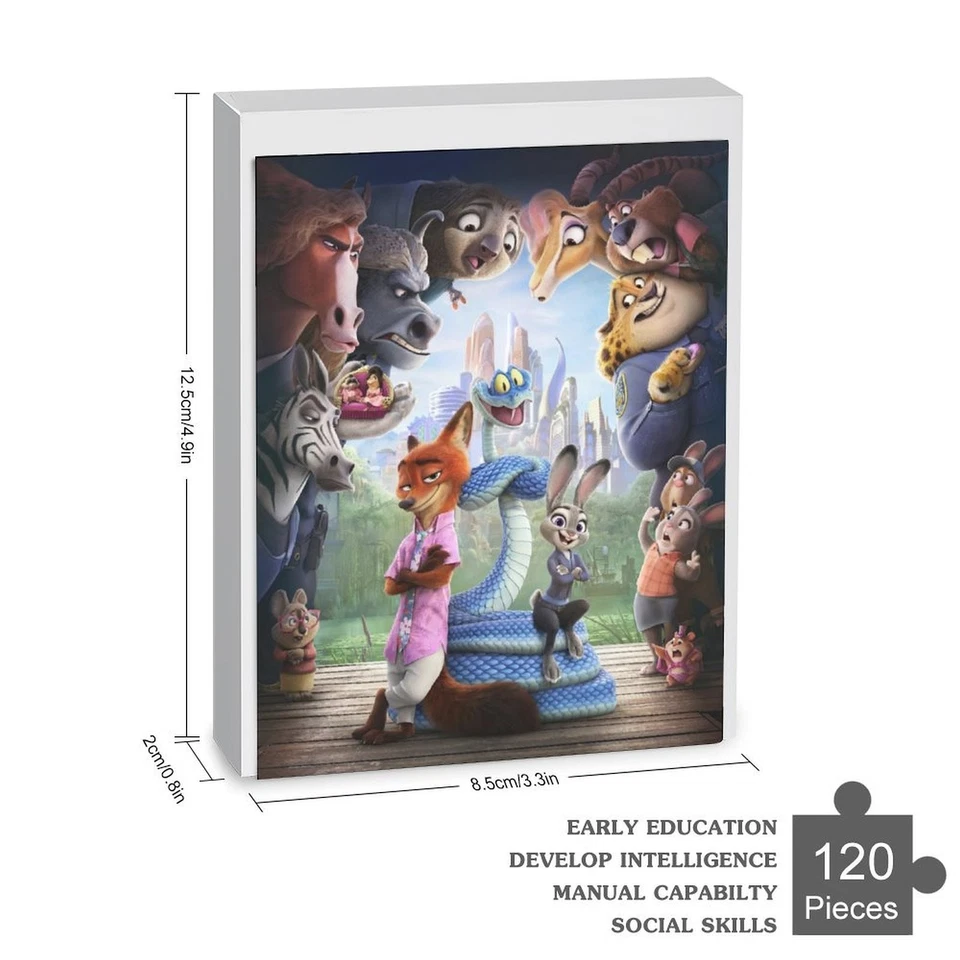 Zootopia 2 Jigsaw Puzzle 120 Pieces Gift for Birthday Holiday - Image 1 of 1