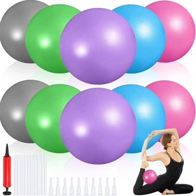 10 Piezas 9 Pulgadas Ejercicio Pilates Pelota Yoga Terapia Core Ball para Yoga Estable... Foto 1 de 4