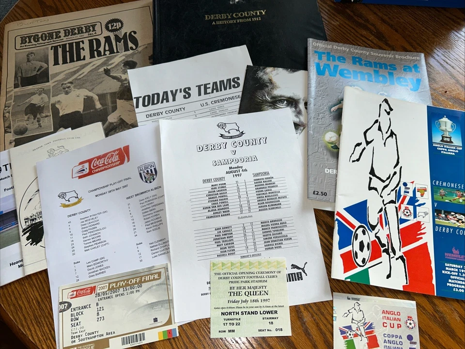 Job Lot Derby County Specials - Programmes/Tickets/Memorabilia - Image 1 of 1