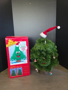 Gemmy DOUGLAS ABETO El árbol de Navidad que habla - 1996 Vintage canta charlas animadas - Imagen 1 de 6