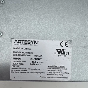 ARTESYN NETZTEIL 700-013436-0000 48V 200A BFU 01 03 BMG 980 410/1 - Bild 1 von 4