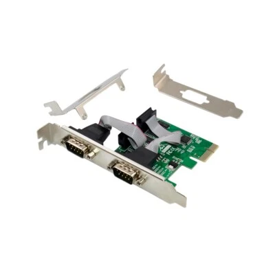 X-MEDIA XM-PEX-2S | 2-Port DB9 RS232 Serial PCI Express PCI-E Controller Card - Image 1 of 4