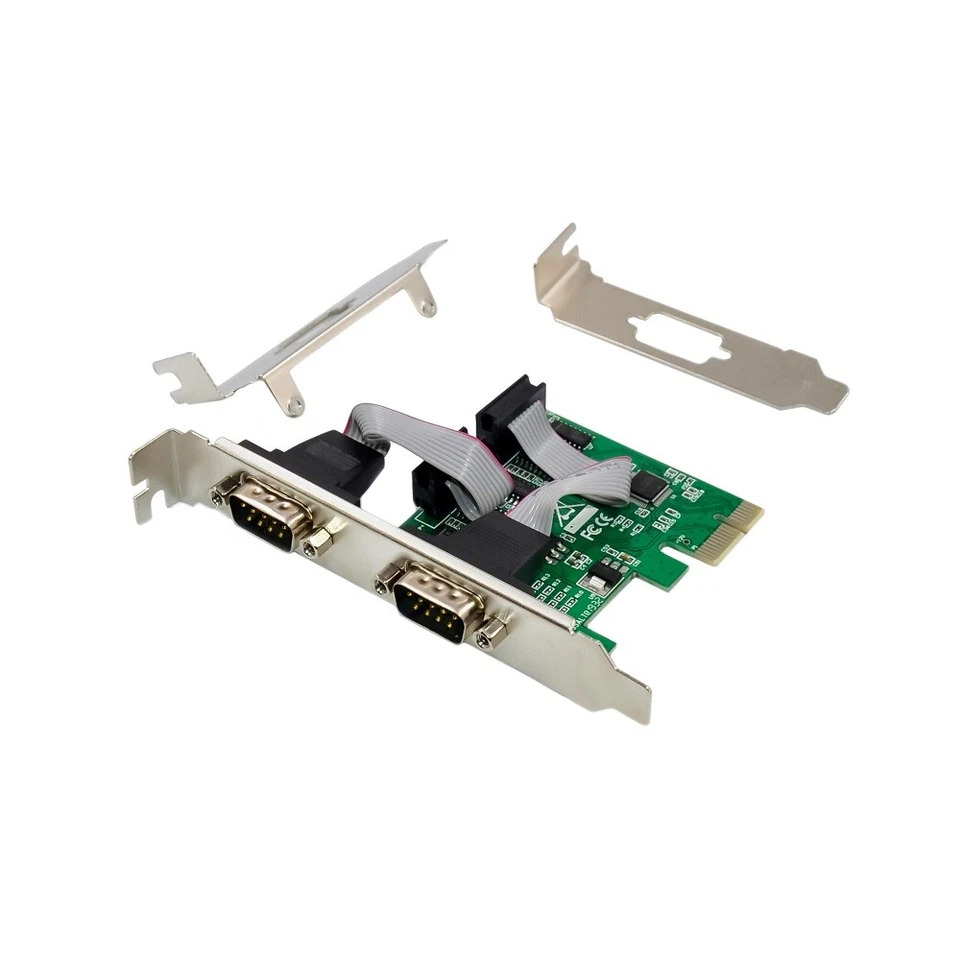 X-MEDIA XM-PEX-2S | 2-Port DB9 RS232 Serial PCI Express PCI-E Controller Card - Image 1 of 4