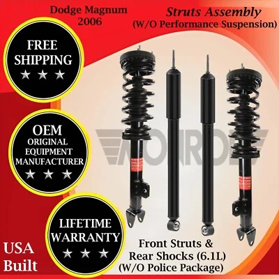 Amortiguadores delanteros y traseros Monroe OEM para Dodge Magnum 2006 garantía de por vida Foto 1 de 4
