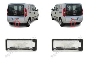 NEW FOR FIAT DOBLO 2009 - 2014 REAR NUMBER LICENSE LIGHT PAIR SET - Picture 1 of 2