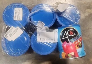 6- Powdered Drink Mix Fruit Punch Makes 9 Quart Each Canister - Picture 1 of 1