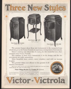 1912 VICTOR VICTROLA MUSIC DANCE SOUND INSTRUMENT MAHOGANY OAK PHONOGRAPH 21977 - Picture 1 of 1