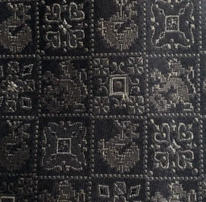 Gray Silver Boxed Floral VALENTINO Tie Italy - Picture 1 of 11