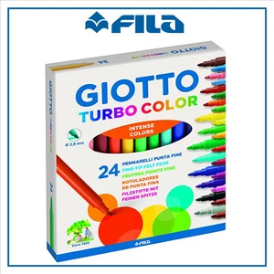 Pennarelli Giotto turbocolor da 24 punta fine per bambini scuola lavabili asilo - Foto 1 di 1