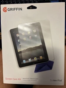 Griffin Screen Care Kit Matte Finish GB02529 For New IPad set of 3 - Picture 1 of 7