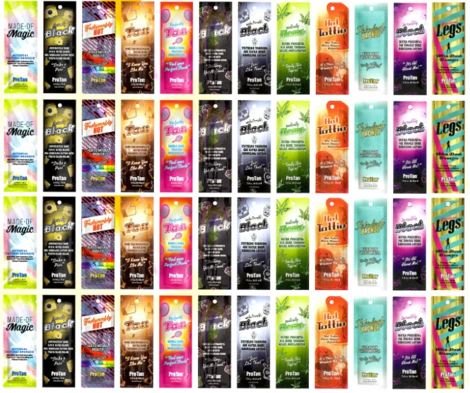 Sale Pro Tan 48 Sachet Sunbed Tanning Lotion Cream Salon Resale Package Deal  - Image 1 of 1