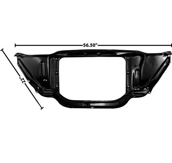 1962 Chevy Impala Radiator Core Support EDP Coated Steel Dynacorn Foto 1 de 1