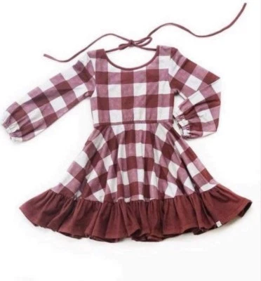 Niñas Omi Jo WDW Vestido Bien Vestido Lobo Rojo Búfalo Bailarina Talla 7 Usado en Excelente Condición Foto 1 de 4