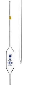 Pipette, Bulb Form, 100ml - Class B - Bulb Form, Borosilicate Glass - Eisco Labs - Picture 1 of 1