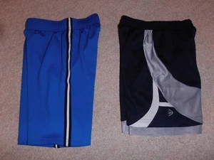 Lot 2 Dunlop Black-Jumping Beans Blue Athletic Sports Mesh Shorts Boys L-7 Large - Picture 1 of 8