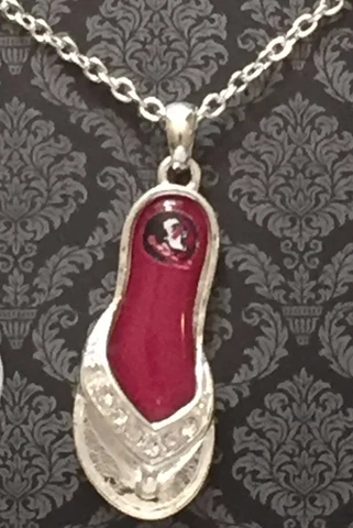 New Florida State Seminoles Flip Flop 16" Necklace,Charm, Gift for Her Mom Cover