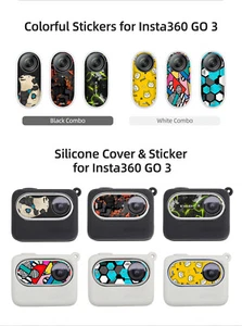 Stickers Protective Case Camera Skin Wrap Lens Cover Protector for Insta360 GO 3 - Picture 1 of 14