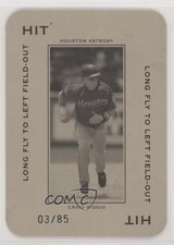2005 Donruss Throwback Threads Hit Long Fly to Left Field-Out /85 Craig Biggio