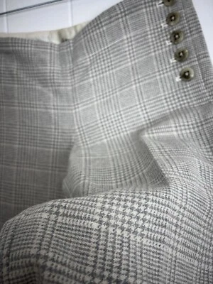 Elevenses Women's Trouser Pants Size 0P The Brighton Plaid Wide Leg Wool - Image 1 of 4