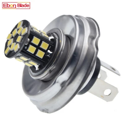 SIEFREWD 6V/12V P45T R2 30SMD LED Motorrad Frontscheinwerfer Birne Hi/Lo Beam Weiß 6000K