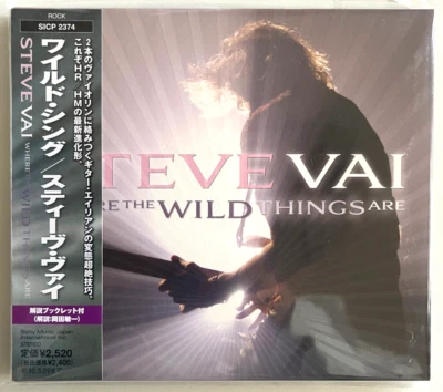 STEVE VAI / WHERE THE WILD THINGS ARE Digipack CD w/Obi from Japan - Imagem 1 de 4