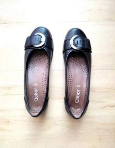 Gabor Halbschuhe Pumps mit Schnalle Leder Gr. 38,5 NEU - Bild 1 von 9