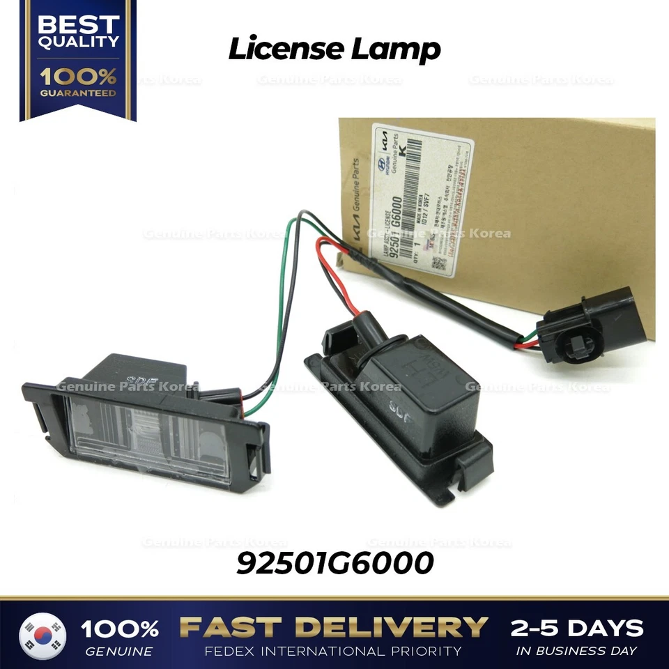 ⭐Genuine⭐ License Lamp 92501G6000 for Hyundai Kona Kia Picanto - Image 1 of 1