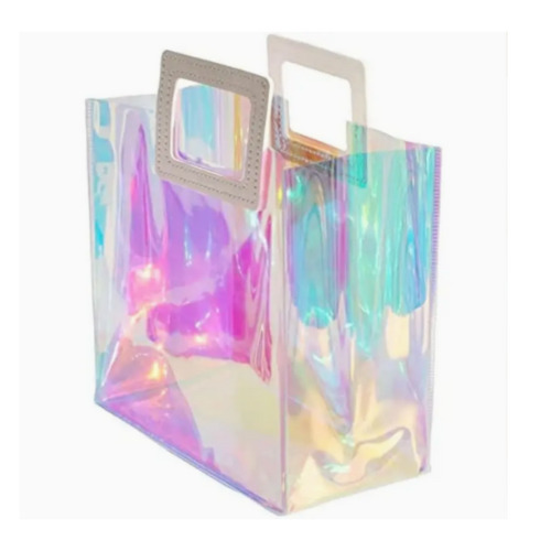 Bolso transparente para mujer con holograma y bolsa interior
