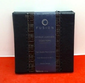 Fusion Company 4 sottobicchieri quadrati in pelle - Foto 1 di 1