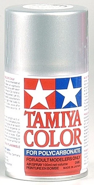 Pintura en aerosol corporal Tamiya PS-41 plata brillante policarbonato/lexan 100 ml TAM86041 Foto 1 de 1