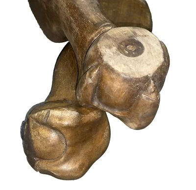 Vintage Antique 2pc  Carved Oak Wood Gargoyle Claw Corbel Table Legs Salvage - Image 1 of 4