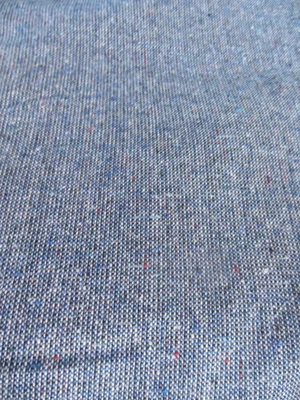 Blue Tweed Wool Fabric - 4  Yards @ 58" W - Light to  Medium  Wt. - Image 1 of 3