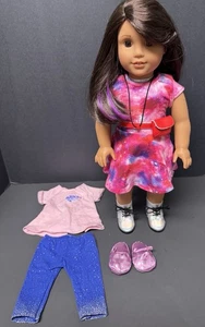 American Girl Meet LUCIANA VEGA GOTY Astronaut Puppe & Too The Moon PJ Set EUC - Bild 1 von 13