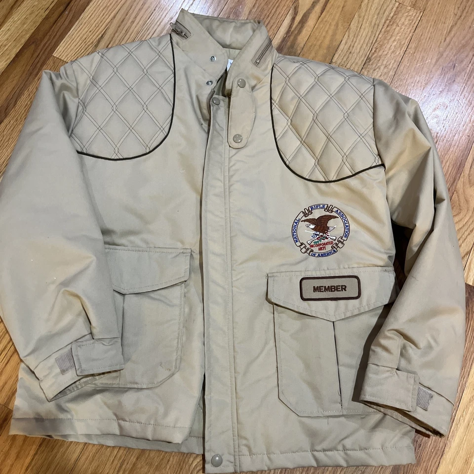 Vtg 70's NRA Life Member Men's Hunting SHOOTING Jacket Hooded Thinsulate Coat M - Image 1 of 4