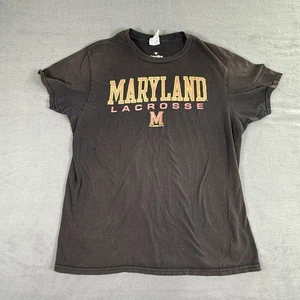 Maryland Terrapins Lacrosse Spell Out NCAA graues T-Shirt Größe Medium - Bild 1 von 5
